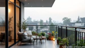 Balcon ou loggia – image d'illustration non contractuelle