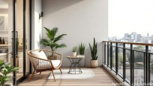 Balcon ou loggia – image d'illustration non contractuelle