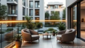 Balcon ou loggia – image d'illustration non contractuelle
