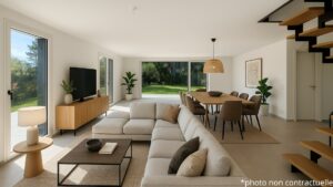 Jardin en rez-de-jardin – image d'illustration non contractuelle