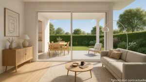 Jardin en rez-de-jardin – image d'illustration non contractuelle